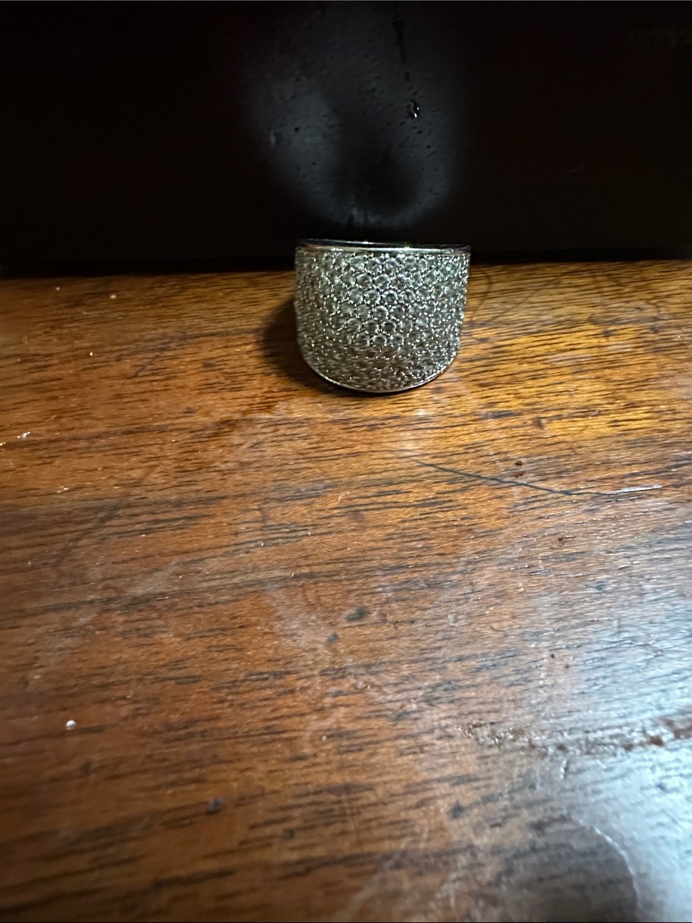 Sparkling Wide Pavé Band Ring